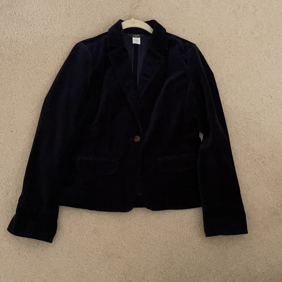 J. Crew navy velvet blazer - Picture 10 of 12
